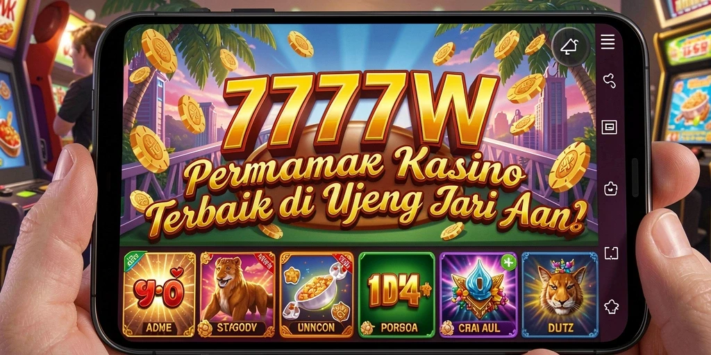 Tampilan menakjubkan dari gameplay Kasino di 7777W.
