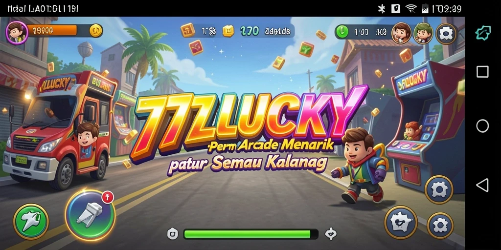 Screenshot utama dari gameplay 777LUCKY yang penuh aksi.