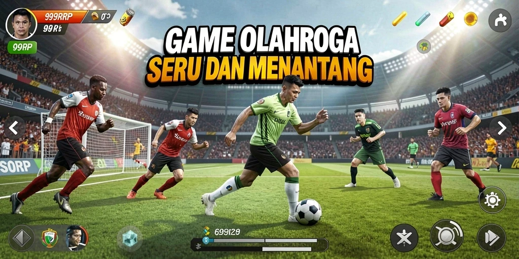 Tampilan menarik dari gameplay 99RP yang menyuguhkan aksi olahraga seru.