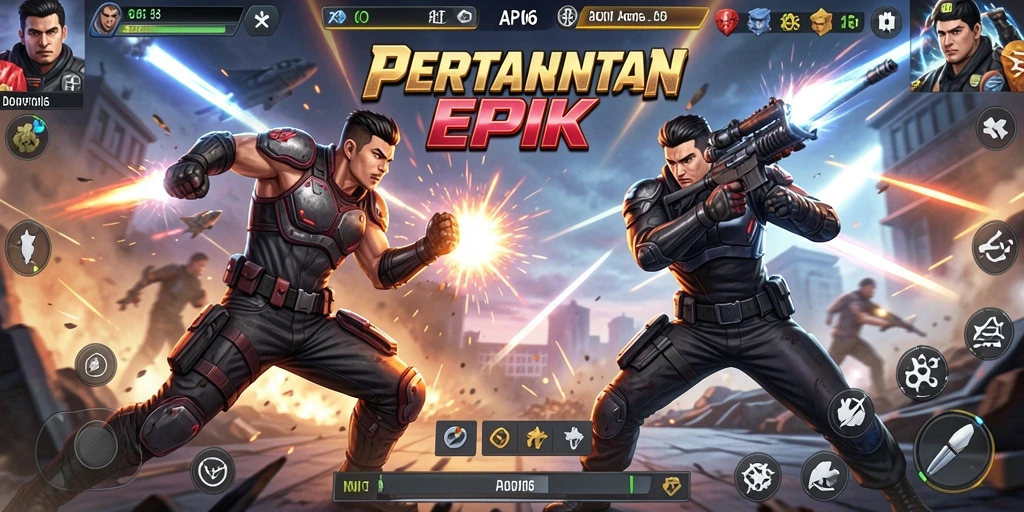 Tampilan menegangkan dari gameplay API66 yang penuh aksi.