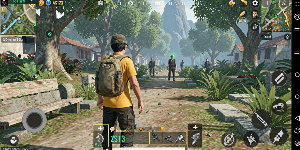 Tampilan gameplay yang menarik dari ASD123 dengan fitur simulasi.