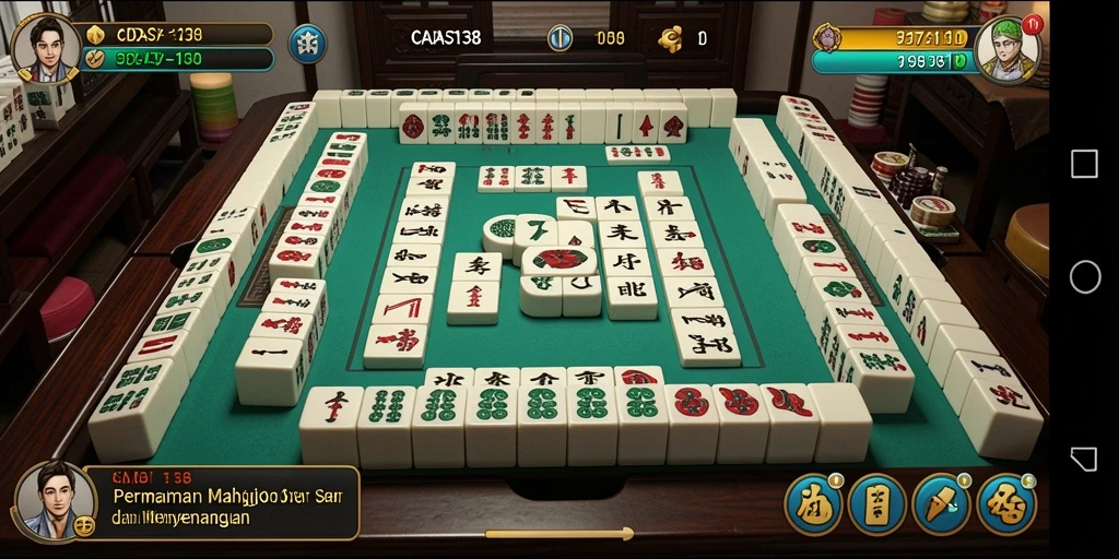 Gameplay mengasyikkan dari CADAS138 menampilkan tantangan Mahjong.