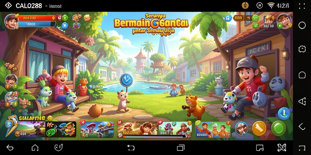 Gameplay menarik CALO288 dengan grafis cerah dan dinamis.