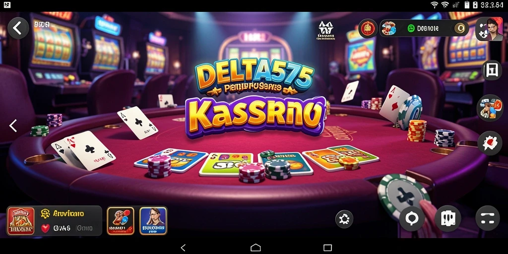 Tampilan menarik dari gameplay Kasino yang mendebarkan di DELTA575.