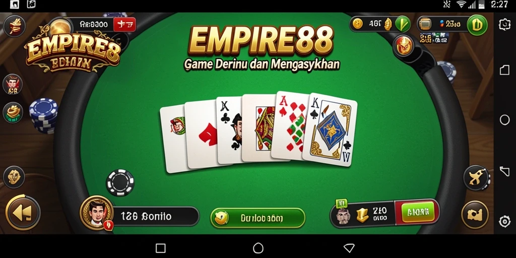 Tampilan gameplay menegangkan dari EMPIRE88 saat bersaing dalam Domino.