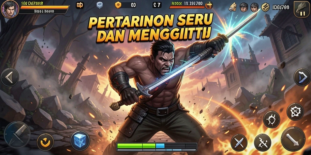 Gameplay menarik dari ID6788 dengan pertarungan yang seru.