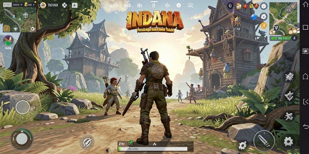 Gameplay seru di dunia terbuka INDAAA yang mengesankan.