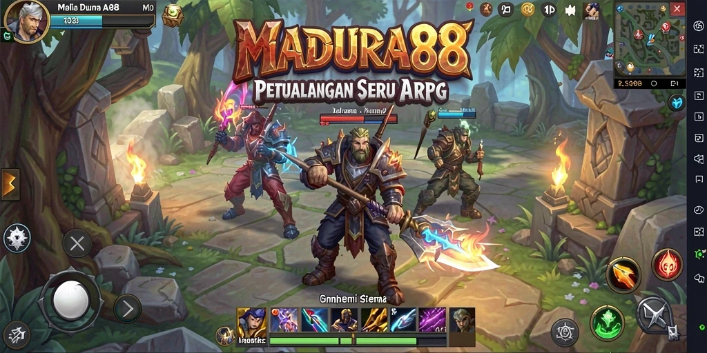 Tampilan gameplay seru MADURA88 dalam genre ARPG.