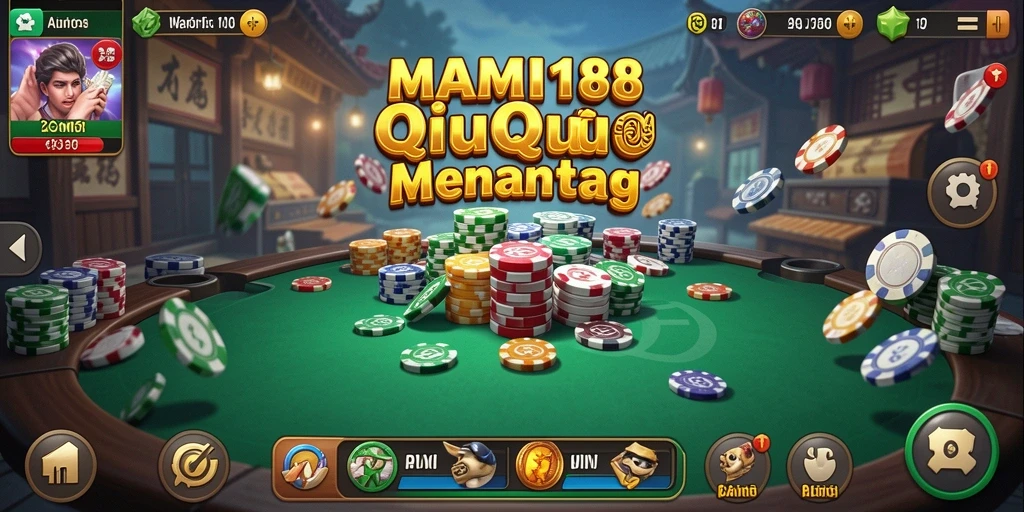 Tampilan utama gameplay QiuQiu yang menarik di MAMI188.