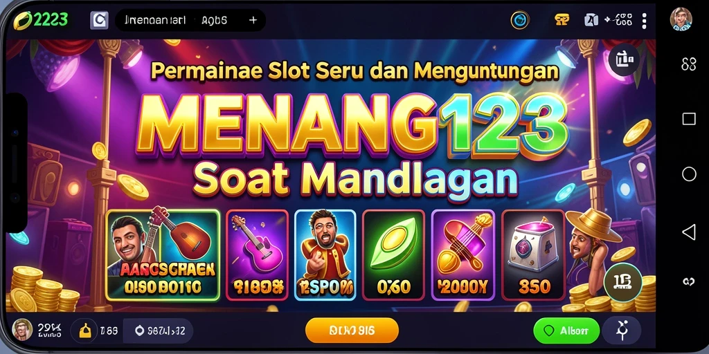 Tampilan menarik dari gameplay slot MENANG123 yang mengasyikkan.