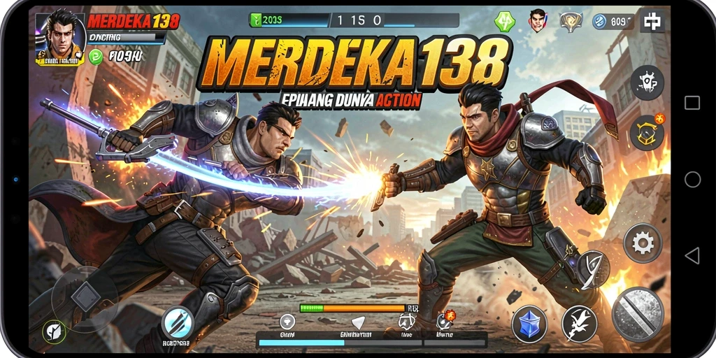 Tangkapan layar MERDEKA138 yang menunjukkan aksi bertarung mendebarkan.