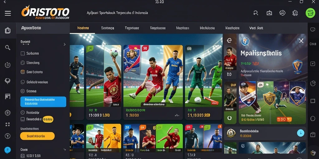 Tampilan gameplay menarik dari ORISTOTO saat taruhan olahraga.