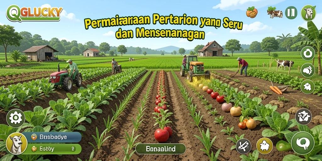 Tampilan gameplay yang seru dan interaktif di QGLUCKY.