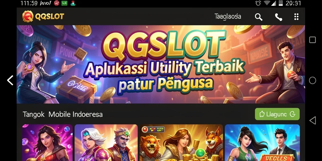 Tampilan antarmuka QQSLOT yang intuitif dan mudah digunakan.