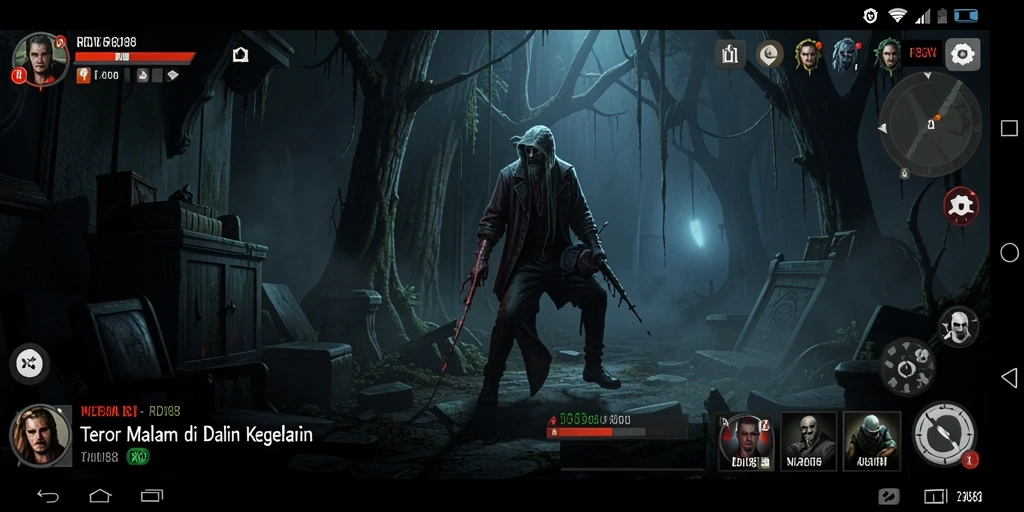 Tangkapan layar gameplay RDI88 yang menciptakan suasana mencekam dan menegangkan.
