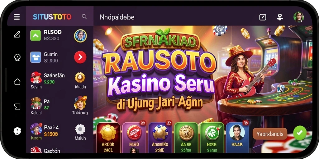 Gameplay Kasino seru di SITUSTOTO dengan grafis menawan.