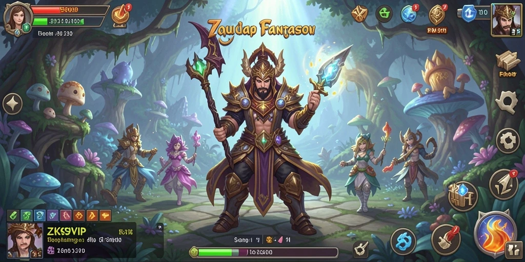 Gameplay seru ZK9VIP di dunia petualangan fantasi.
